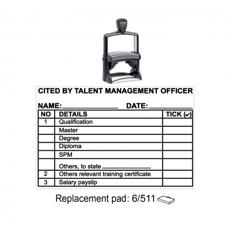 Trodat Heavy Duty 5211 Self Inking Stamp 85x55mm